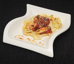 pasta w bricked chicken