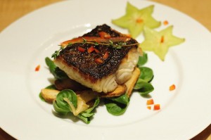 sable fish plate-cooked