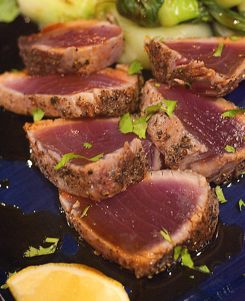 Seared Tuna With Bok Choy And Citrus Soy Sauce 2gourmaniacs Best Food Writing Food Presentation Pictures